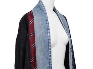GREG LAUREN グレッグローレン 再構築 ペンシルストライプ ジャケット マルチカラー パッチ 916983 サイズ3 中古 54251