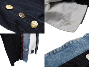 GREG LAUREN グレッグローレン 再構築 ペンシルストライプ ジャケット マルチカラー パッチ 916983 サイズ3 中古 54251
