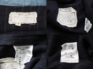 GREG LAUREN グレッグローレン 再構築 ペンシルストライプ ジャケット マルチカラー パッチ 916983 サイズ3 中古 54251