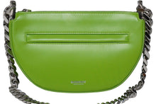 Load image into Gallery viewer, BURBERRY バーバリー チェーンショルダーバッグ Burberry THE OLYMPIA レザー グリーン シルバー金具 レディース 美品 中古 54292