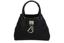 Load image into Gallery viewer, Christian Dior クリスチャンディオール ハンドバッグ ラブリートート 2007年 08-BO-1027 ブラック シルバー金具 美品 中古 54315
