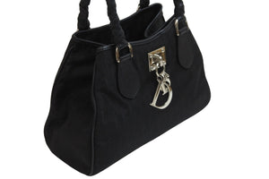 Christian Dior クリスチャンディオール ハンドバッグ ラブリートート 2007年 08-BO-1027 ブラック シルバー金具 美品 中古 54315