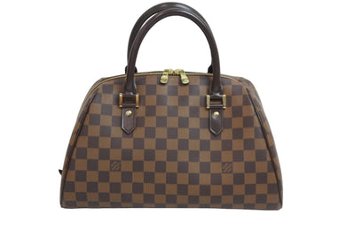 極美品 LOUIS VUITTON ルイ・ヴィトン ハンドバッグ リベラMM ダミエキャンバス N41434 ブラウン ゴールド金具 中古 54318
