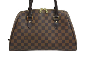 極美品 LOUIS VUITTON ルイ・ヴィトン ハンドバッグ リベラMM ダミエキャンバス N41434 ブラウン ゴールド金具 中古 54318