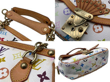 Load image into Gallery viewer, LOUIS VUITTON ルイヴィトン ハンドバッグ M92590 グレイシーMM ホワイト モノグラム マルチカラー ゴールド金具 良品 中古 54445