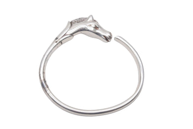 HERMES エルメス アクセサリー ブレスレット バングル シュバルホース シルバー925 美品 中古 54450