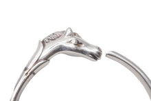 Load image into Gallery viewer, HERMES エルメス アクセサリー ブレスレット バングル シュバルホース シルバー925 美品 中古 54450