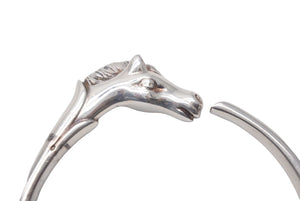HERMES エルメス アクセサリー ブレスレット バングル シュバルホース シルバー925 美品 中古 54450