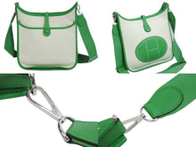 Load image into Gallery viewer, HERMES エルメス エブリン3 PM ショルダー バッグ トワルアッシュ ヴェールジェイド Z刻印 シルバー 金具 美品 中古 54462