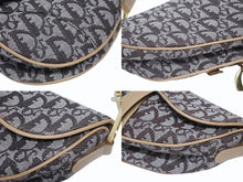 Load image into Gallery viewer, 極美品 Christian Dior クリスチャンディオール ハンドバッグ トロッター柄 サドルバッグ キャンバス レザー ブラウン 中古 4b005450
