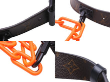 Load image into Gallery viewer, LOUIS VUITTON ルイヴィトン サンチュールシグネチャーベルト19SS MP228 90/36mm モノグラム ブラウン オレンジ 美品 中古 54521