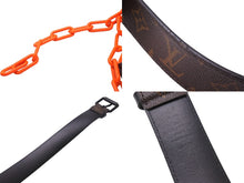 Load image into Gallery viewer, LOUIS VUITTON ルイヴィトン サンチュールシグネチャーベルト19SS MP228 90/36mm モノグラム ブラウン オレンジ 美品 中古 54521