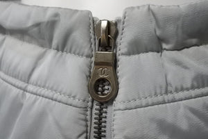 CHANEL シャネル カールラガーフェルドスカート ウォーム スポーツライン ココマーク P16393V09195 グレー 38 美品 中古 54546