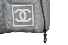 Load image into Gallery viewer, CHANEL シャネル カールラガーフェルドスカート ウォーム スポーツライン ココマーク P16393V09195 グレー 38 美品 中古 54546