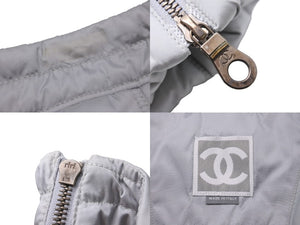 CHANEL シャネル カールラガーフェルドスカート ウォーム スポーツライン ココマーク P16393V09195 グレー 38 美品 中古 54546