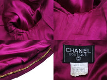 Load image into Gallery viewer, CHANEL シャネル セットアップ ジャケット スカート ココマーク P05436V04291 1995年秋 ウール 紫 ゴールド金具 美品 中古 54577