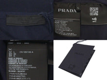 画像をギャラリービューアに読み込む, 未使用品 PRADA プラダ ポロシャツ 半袖 トップス 2022年 DNA497 S101 1JQL コットン ネイビー サイズL メンズ 中古 54595 