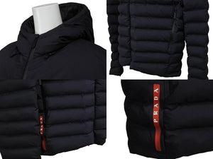 以前同様 PRADA プラダ ダウンジャケット アクティブナイロン パデッドジャケット LR-MX007 サイズXL 中古 54600 