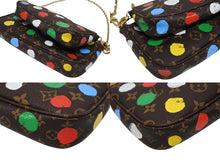 Load image into Gallery viewer, 新品同様 LOUIS VUITTON ルイヴィトン 草間彌生 ミュルティ ポシェット アクセソワール M46385 モノグラムキャンバス マルチカラー 中古 4b005471
