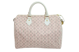 極美品 LOUIS VUITTON ルイヴィトン ハンドバッグ モノグラム・ミニ・ラン クロワゼット スピーディ30 M95501 ゴールド金具 54791