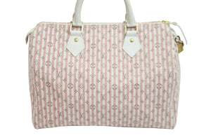 極美品 LOUIS VUITTON ルイヴィトン ハンドバッグ モノグラム・ミニ・ラン クロワゼット スピーディ30 M95501 ゴールド金具 54791