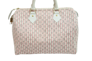 極美品 LOUIS VUITTON ルイヴィトン ハンドバッグ モノグラム・ミニ・ラン クロワゼット スピーディ30 M95501 ゴールド金具 54791
