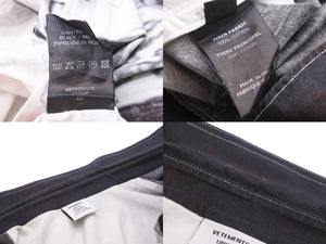 VETEMENTS ヴェトモン 長袖シャツ マリリンマンソンプリントオーバーサイズ ブラック サイズS 18AW UAH19SH301 美品 中古 54794 