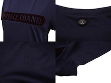 Load image into Gallery viewer, CHANEL シャネル 半袖Ｔシャツ ボルドー ガブリエル AW003 ネイビー コットン サイズ34 P57359K07506 美品 中古 54850