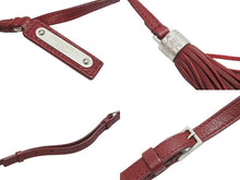 Load image into Gallery viewer, SAINT LAURENT PARIS サンローランパリ ショルダーバッグ フリンジ FLY470299 0517 ボルドー シルバー金具 美品 中古 54862
