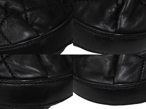 CHANEL シャネル ワンショルダーバッグ 11番台 ワイルドステッチ ラムスキン ブラック シルバー金具 美品 中古 54872