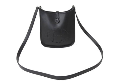 HERMES エルメス エブリンTPM エプソン 黒 ブラック SS ショルダーバッグ □H 美品 中古 54885
