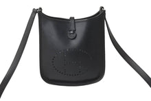 Load image into Gallery viewer, HERMES エルメス エブリンTPM エプソン 黒 ブラック SS ショルダーバッグ □H 美品 中古 54885