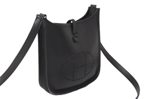 HERMES エルメス エブリンTPM エプソン 黒 ブラック SS ショルダーバッグ □H 美品 中古 54885