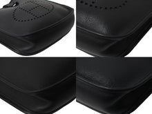 Load image into Gallery viewer, HERMES エルメス エブリンTPM エプソン 黒 ブラック SS ショルダーバッグ □H 美品 中古 54885