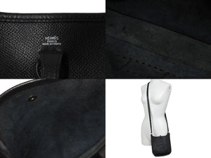 HERMES エルメス エブリンTPM エプソン 黒 ブラック SS ショルダーバッグ □H 美品 中古 54885