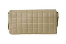 Load image into Gallery viewer, CHANEL シャネル チェーンショルダーバッグ チョコバー A15316 8番台 ベージュ ゴールド金具 美品 中古 54891
