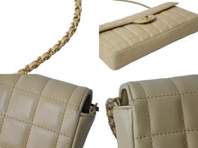 Load image into Gallery viewer, CHANEL シャネル チェーンショルダーバッグ チョコバー A15316 8番台 ベージュ ゴールド金具 美品 中古 54891