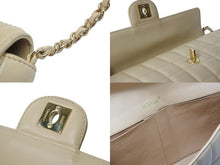 Load image into Gallery viewer, CHANEL シャネル チェーンショルダーバッグ チョコバー A15316 8番台 ベージュ ゴールド金具 美品 中古 54891