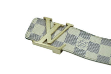 Load image into Gallery viewer, LOUIS VUITTON ルイヴィトン ベルト イニシャル ダミエ アズール 34/85 M9609 ゴールド金具 良品 中古 54909