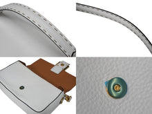 Load image into Gallery viewer, FENDI フェンディ ハンドバッグ マンマバケット 8BR600 ホワイト セレリア レザー ゴールド金具 美品 中古 54924