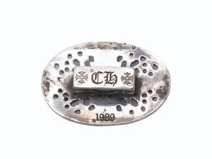 CHROME HEARTS クロムハーツ オーバルクロス ヘアゴム 重量約21.1g シルバー925 1989/.925刻印 美品 中古 4b005494