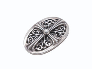 CHROME HEARTS クロムハーツ オーバルクロス ヘアゴム 重量約21.1g シルバー925 1989/.925刻印 美品 中古 4b005494