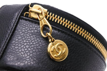 Load image into Gallery viewer, CHANEL シャネル ジュエリーケース ココマーク 2番台 ブラック キャビアスキン ゴールド金具 美品 中古 55028