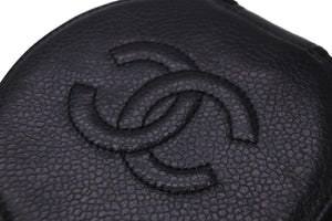 CHANEL シャネル ジュエリーケース ココマーク 2番台 ブラック キャビアスキン ゴールド金具 美品 中古 55028