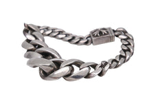 Load image into Gallery viewer, CHROME HEARTS クロムハーツ ブレスレット テーパードクラシックリンク ボックスCH 49g シルバー925 美品 中古 55030