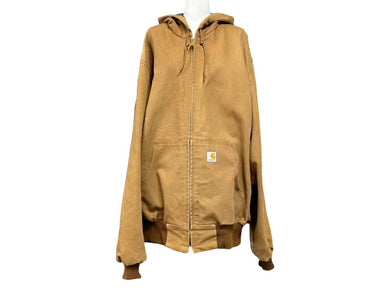 Carhartt カーハート アクティブジャケット ヴィンテージ ブラウン コットン ダック地 アメリカ製 サイズ不鮮明 良品 中古 55055
