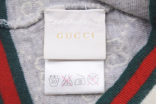 画像をギャラリービューアに読み込む, GUCCI グッチ ベビーニットキャップ 帽子 GG柄 261826 3K206 9266 ウール ベージュ レッド グリーン キッズ 良品 中古 55099 
