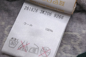 GUCCI グッチ ベビーニットキャップ 帽子 GG柄 261826 3K206 9266 ウール ベージュ レッド グリーン キッズ 良品 中古 55099 