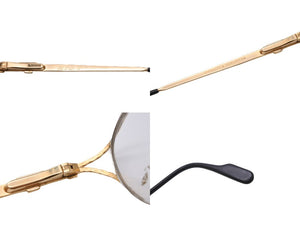 TIFFANY&Co. ティファニー サングラス メガネ 23k T360 ヴィンテージ 度無し 54◻︎18 135 ゴールド ブラック 美品 中古 55100