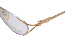 Load image into Gallery viewer, TIFFANY&amp;Co. ティファニー サングラス メガネ 23k T360 ヴィンテージ 度無し 54◻︎18 135 ゴールド ブラック 美品 中古 55100